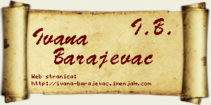 Ivana Barajevac vizit kartica